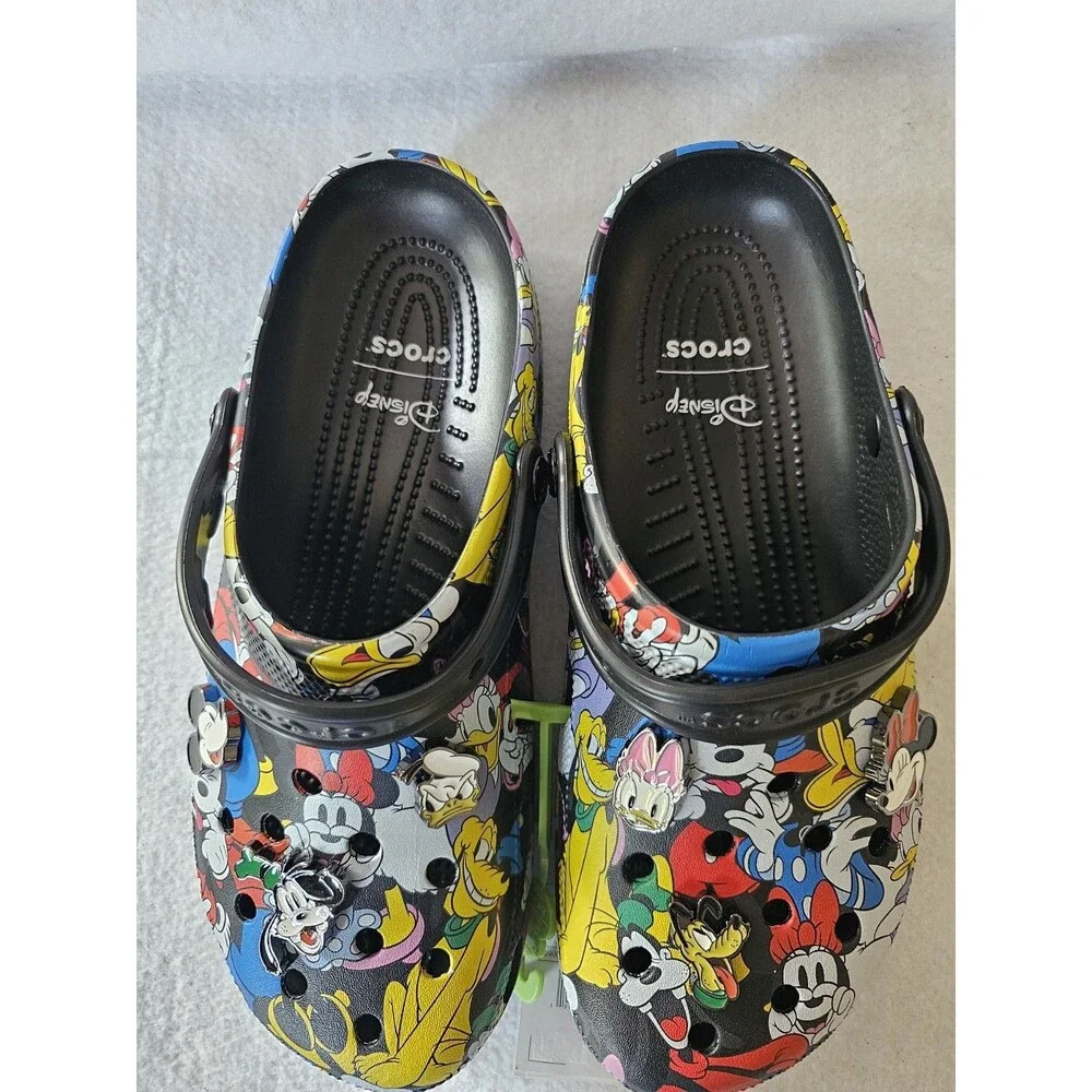 Crocs Disney Mickey And Friends Classic Clog Mens M11 Black NWT 21148290H